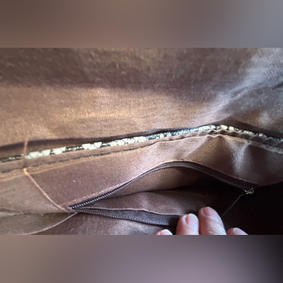 Handbag | ladies Python snakeskin look shoulder bag. - Picture 11 of 11